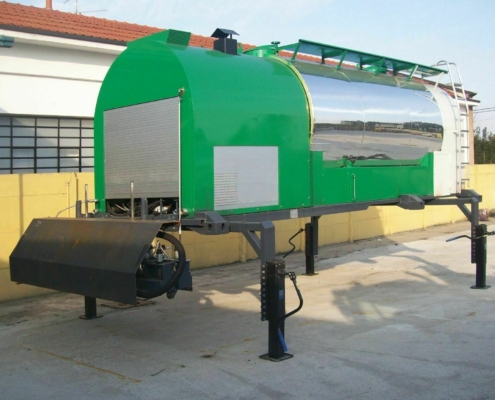 CTB Cisterna spruzzatura bitume - Vista macchina scarrabile (7000 litri)